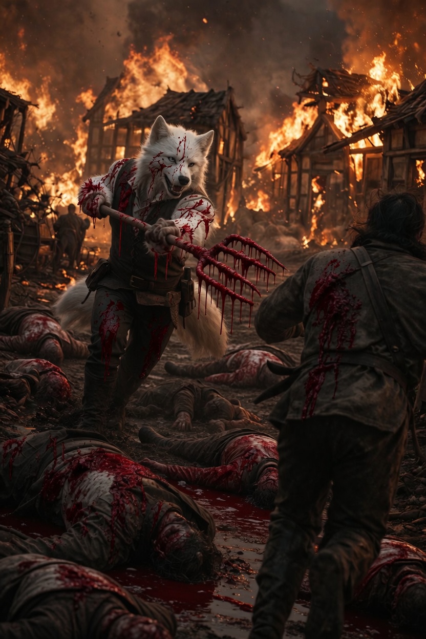 Hotaru loses it and slaughteres the town