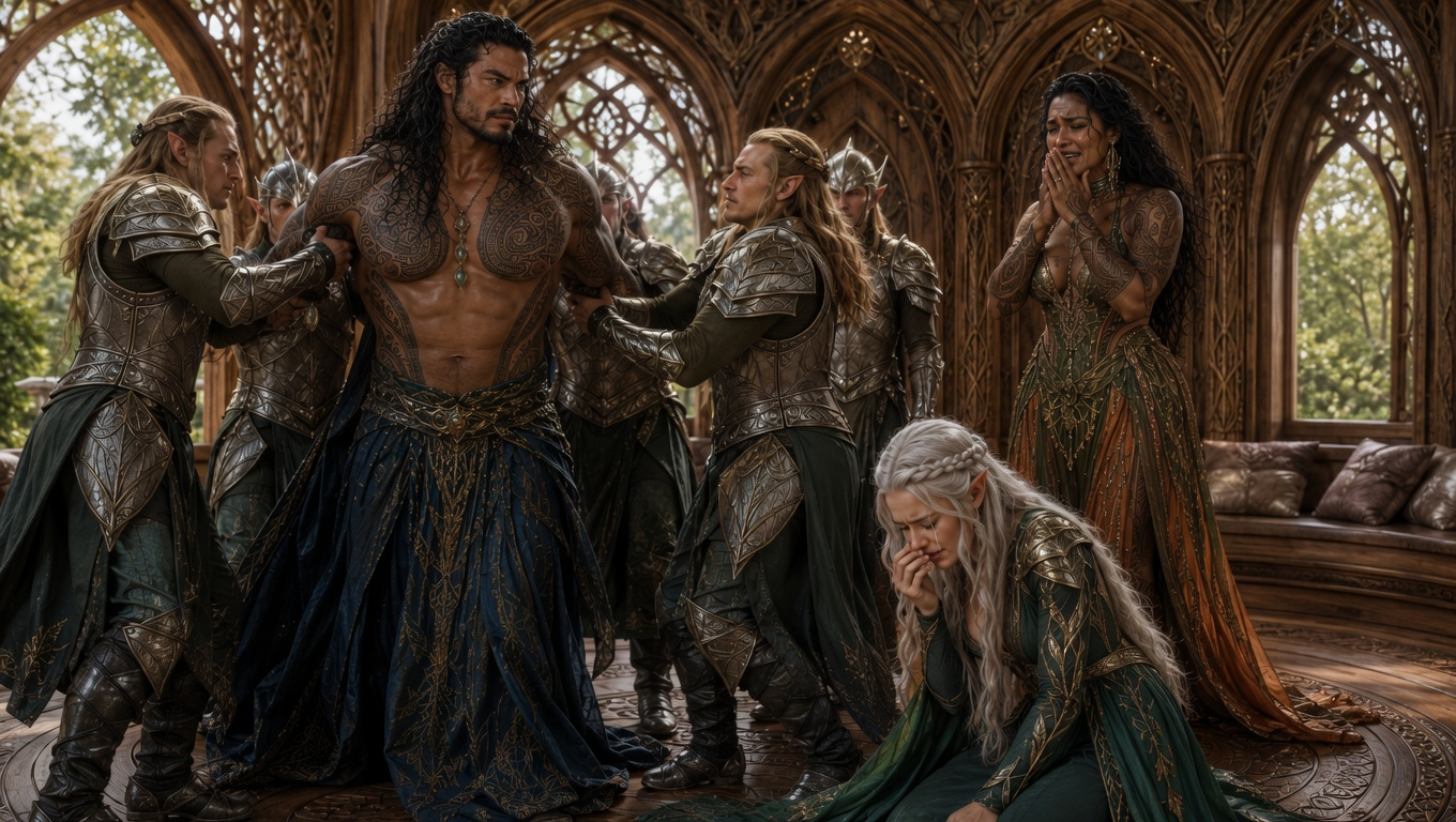 Karthos is arrested for stealing baby Lithania