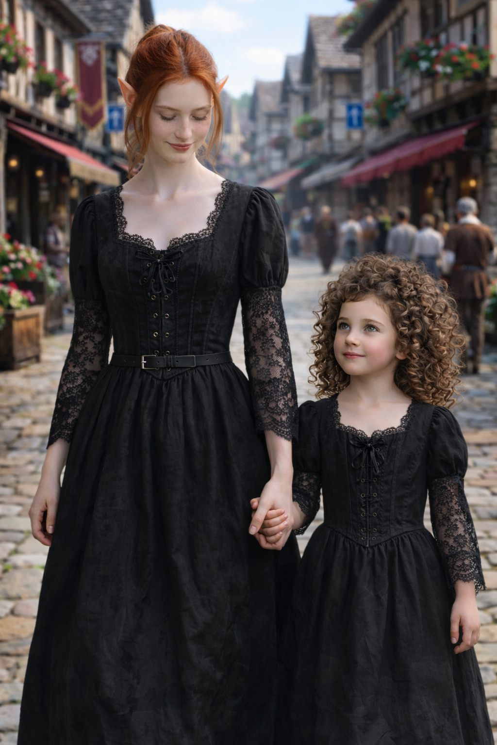 Linya and Ilyra dressed